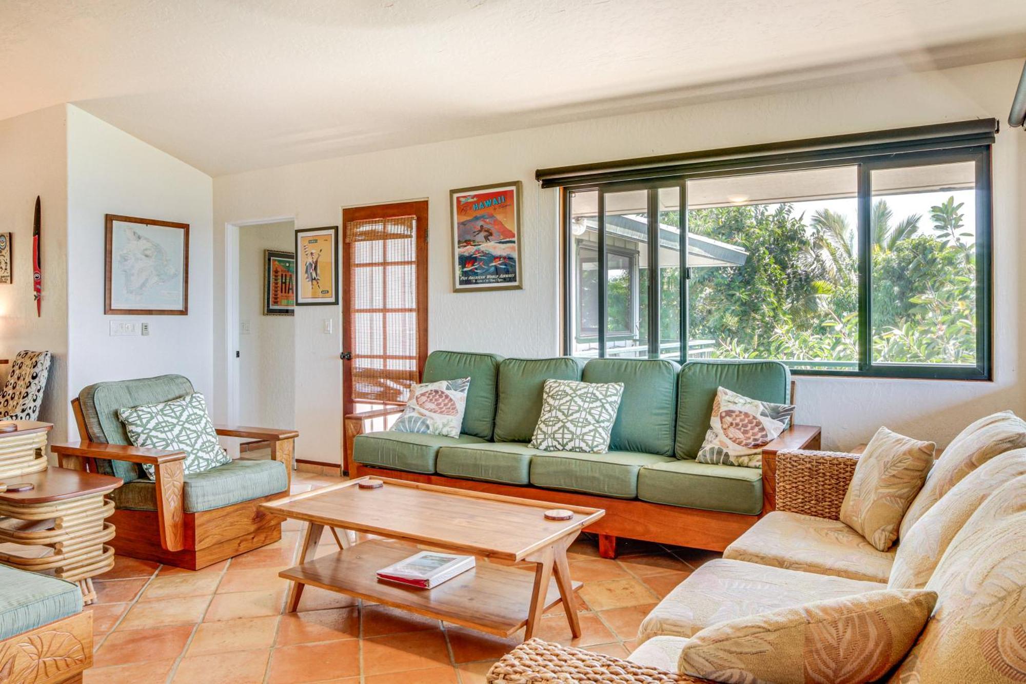 Ocean-View Bungalow Walk To Pebbles Beach! Hookena Buitenkant foto
