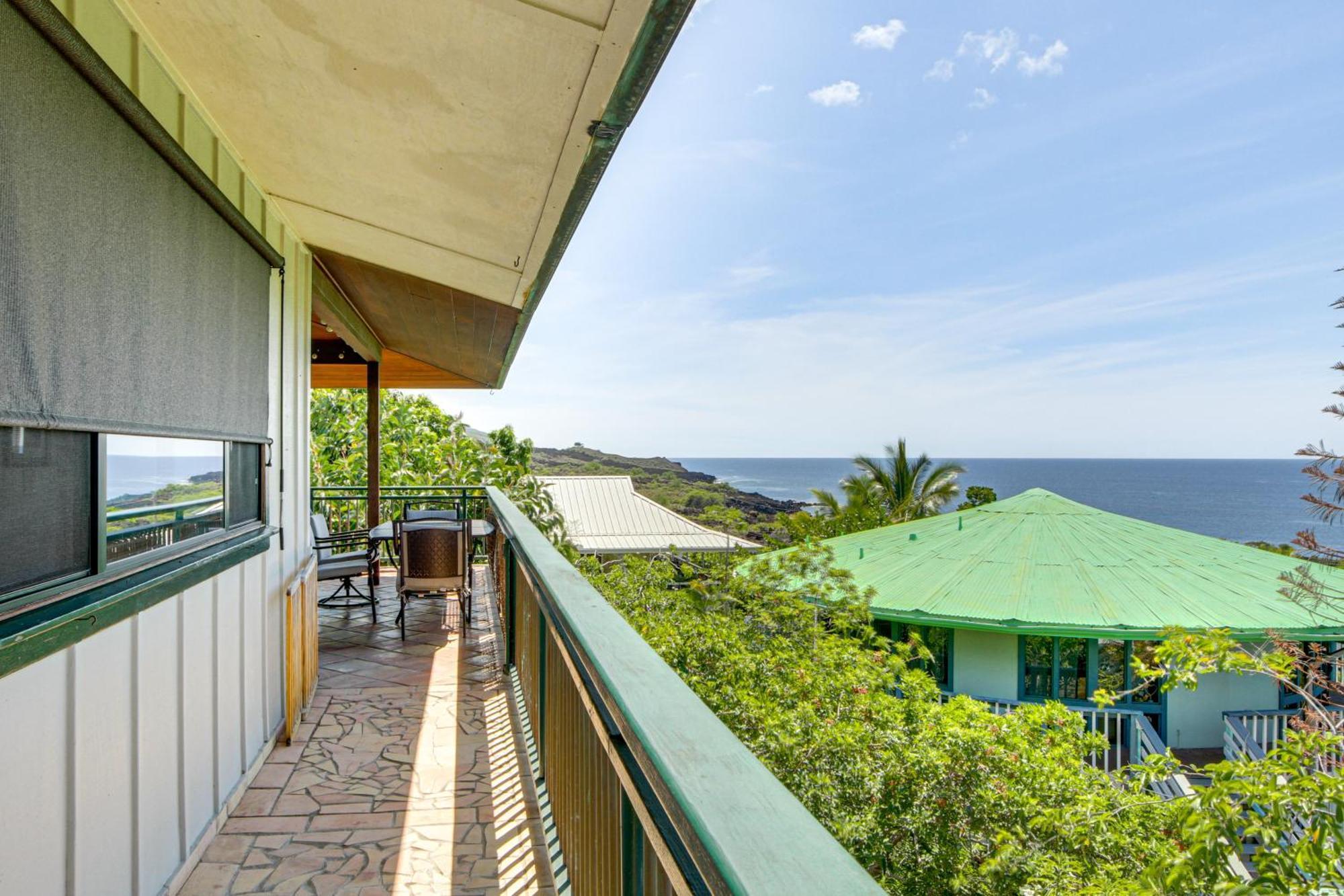 Ocean-View Bungalow Walk To Pebbles Beach! Hookena Buitenkant foto